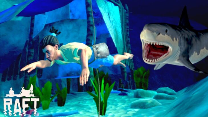 凶暴なサメの泳ぐ海で死にかけるイカダ漂流生活ゲーム 「 Raft 正式リリース 」 Part6