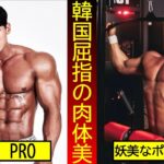 【筋トレ】日本人とどっちが綺麗？韓国初のプロフィジーク選手の美しい筋肉｜Junho Lee